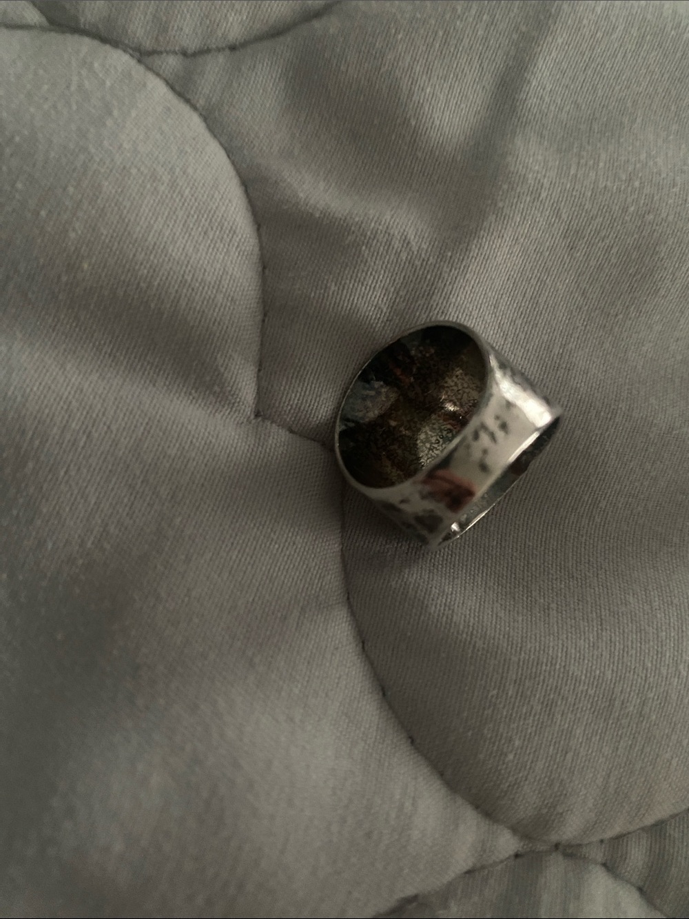 Vintage Sterling Silver Hammered Ring women’s size 7 - Picture 12 of 16